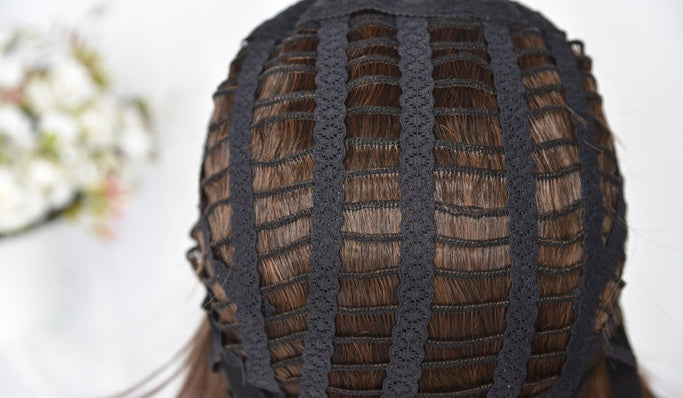 Long roll wig air bangs wig